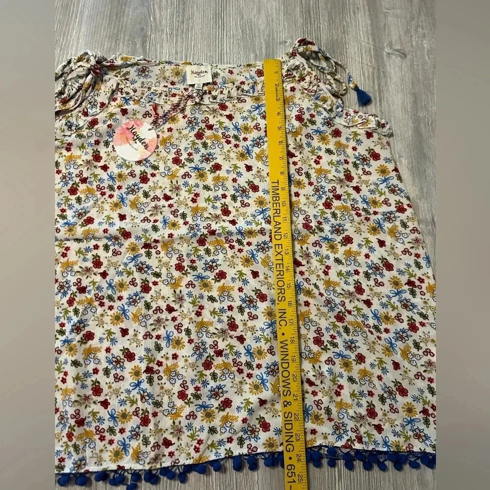 Hayden Los Angeles Women's Floral Print Sleeveless Top Multicolor Size 2XL NWT - Picture 8 of 9